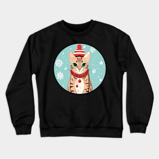 Bengal Cat Xmas, Love Cats Crewneck Sweatshirt